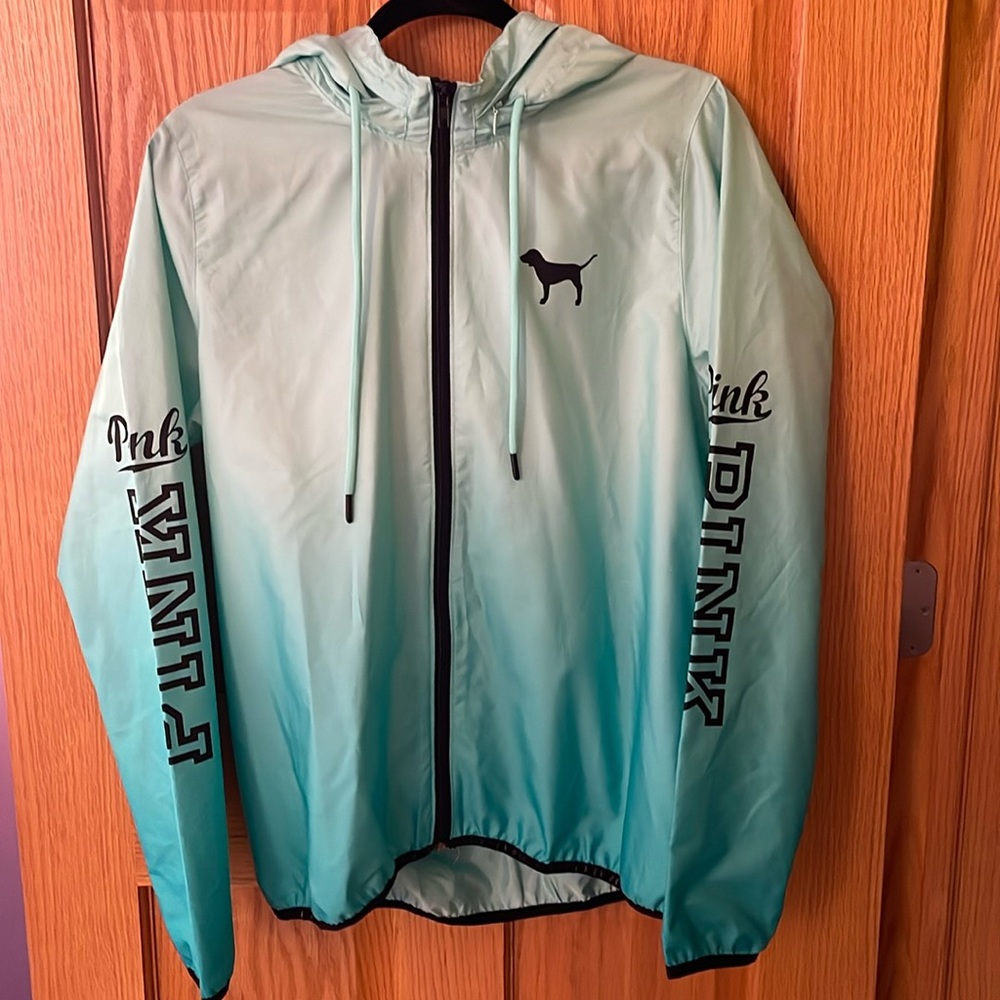 Victoria’s Secret, PINK, windbreaker, size M/L, blue, black